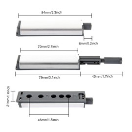 ZIQI 20Pack Push to Open Door Catch, Heavy Duty Touch Latch, Magnetic Push Latches Kitchen Door Push Release Latch for Cabinet for Kitchen Closet Door Closing & Drawer Closure Pop Out