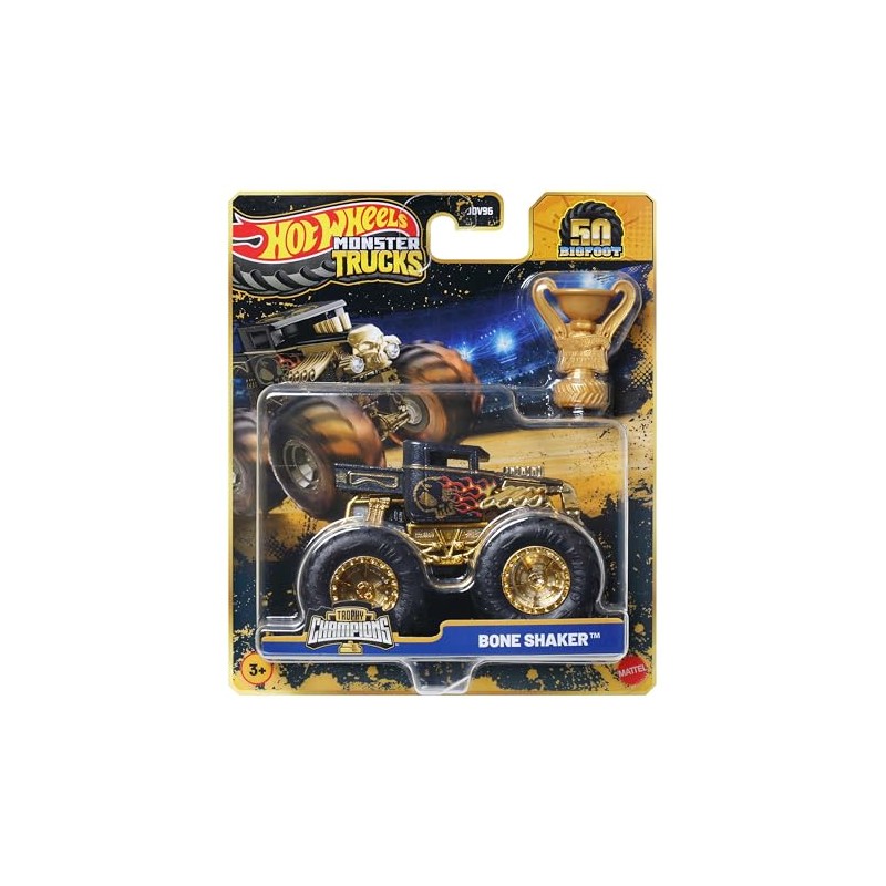 Hot Wheels Monster Trucks Bigfoot Trophy Champions Single Cars JDV96