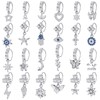 Bonuci 24 Pcs Dangle Nose Rings Hoops 20g Heart Star