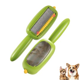 Reusable Pet Hair Lint Roller - Extra Sticky Washable Lint Brush for Clothes, Furniture & Carpet - Portable Fur Remover for Cats and Dogs(Green).