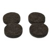 Shepherd Hardware 9822 1-Inch Self-Adhesive Felt Furniture Pads, 4-Pack, Brown