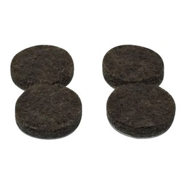 Shepherd Hardware 9822 1-Inch Self-Adhesive Felt Furniture Pads, 4-Pack, Brown