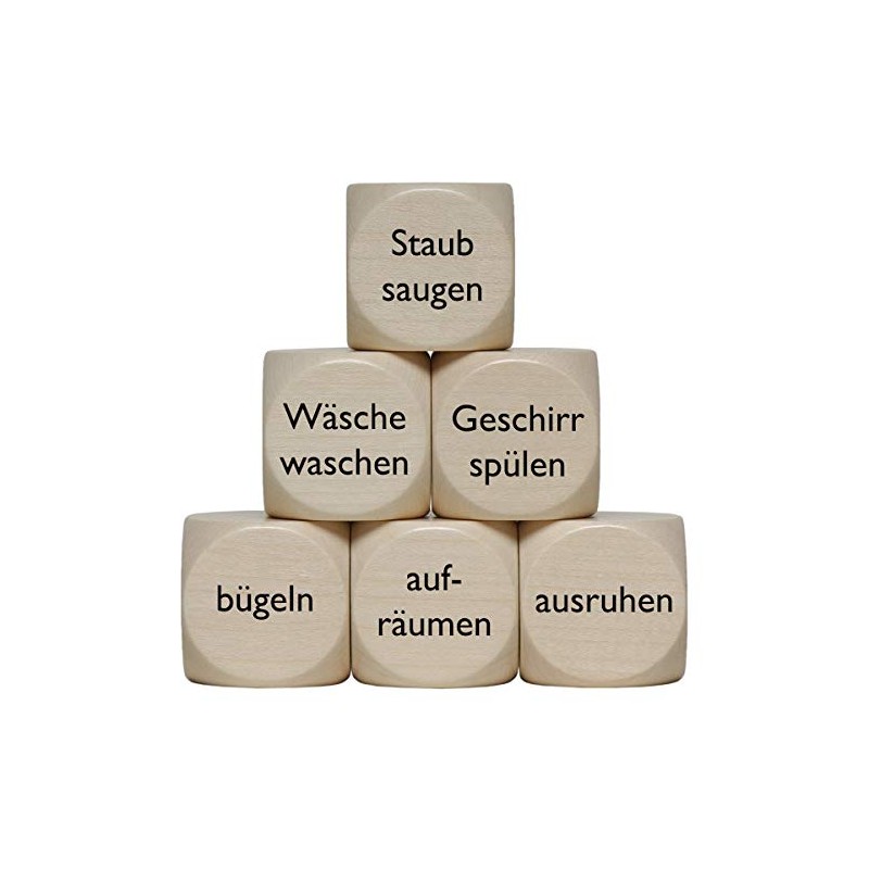 'Household Wooden Dice 30 Mm 1 Piece