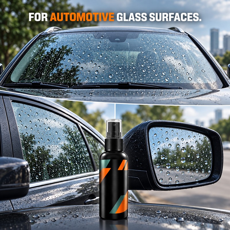 Windshield Water Repellent Spray for Car Glass – Hydrophobic Rain-Repellent