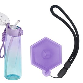 Culinavog Aroma Pod Storage Box, Flavour Pods Storage Box, Portable Protective Case Suitable for Air Up Fragrance Pods, BPA-Free Pod Case with Screw Cap and Loop for Car, Room, Home (Purple)