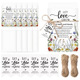 Noveread 100 Set Let Love Grow Wedding Party Favors with Let Love Grow Packet Wedding Envelopes Thank You Tags Bridal Shower Gifts for Guests