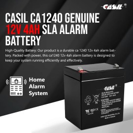 Casil 12v 4ah UPS Napco Alarms RBAT-4 MAI 01 6LKDL MA1008LKDL