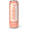 happy coffee canned vanilla latte, 11 oz. cans, 12 pack,