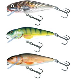 Salmo Perch Wobbler Jerkbaits for Pike, Zander, Perch, Pike Bait, Pike Wobbler, Trout Wobbler, Perch Wobbler 12 cm / 36 g / Floating / 2.0-4.0 m Perch