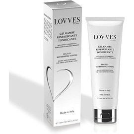 LOVVES Gel for Legs and Feet, High Natural Cosmetics, Refreshing, Toning, Eliminates Swelling, Guaranteed Relief and Lightness for Tired and Heavy Legs, Dermopurifying, 150 ml