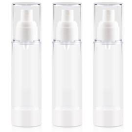GIVITASOT 2.7OZ/80ML Airless Pump Small Spray Bottle, 3 Pack Vacuum Travel Spray Bottle, Fine Mist Mini Spray Bottle for Toner Perfume Makeup Water Liquid Makeup Tool