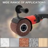 Mumjooyi Nylon Brush Sanding Roller Brush Satin Roller Angle Grinder