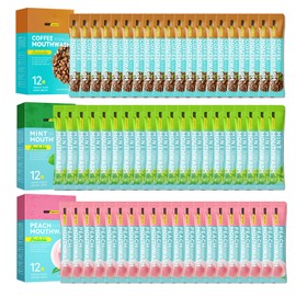 Travel Size Mouthwash,Mini Mouthwash Travel Size Bulk Portable Mouth Wash Set,Individual Small Travel Mouth Wash Packets for Fresh Breath(Pack of 60) I