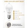 Briignite 3 Way LED Light Bulbs, 4 Pack, Soft White