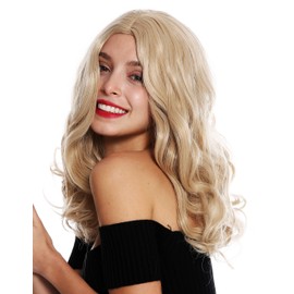 WIG ME UP - GFW3070A-18-613B women's quality wig long voluminous curly middle parting blonde light blonde light blonde mix