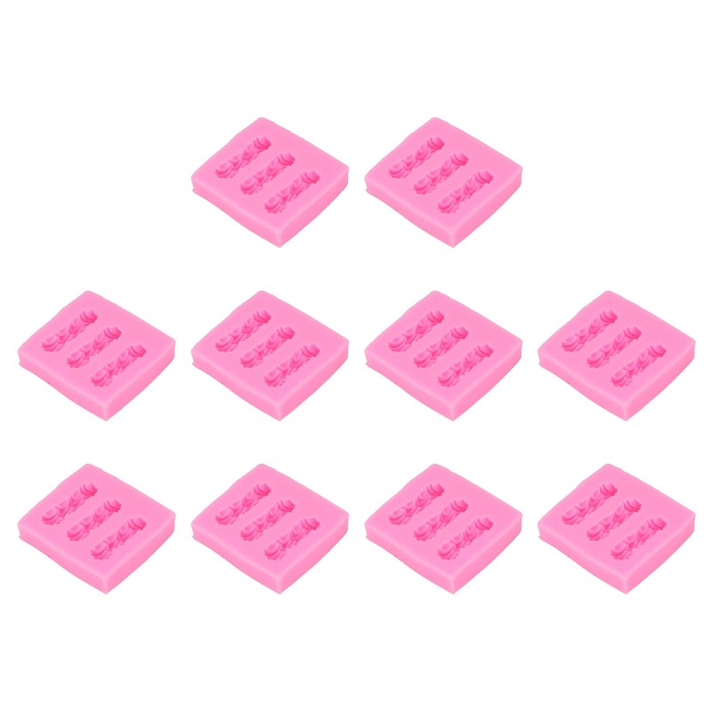 10PCS Silicone Baking Mold Multipurpose High Temperature Resistant DIY Biscuit