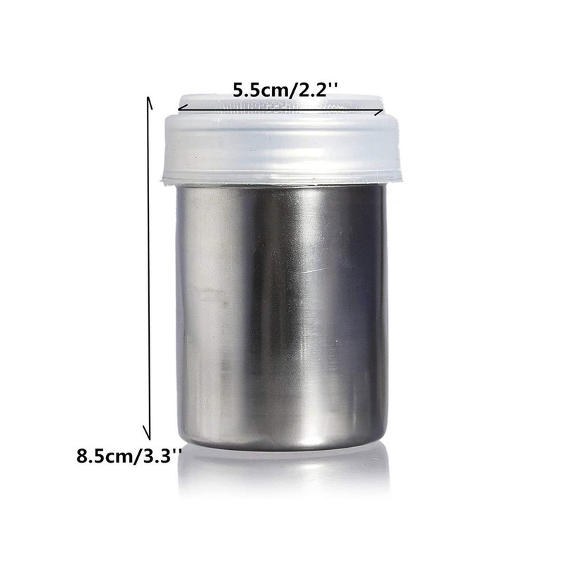 HANSGO 2 Set Powder Suger Shakers, Stainless Steel Powder Shaker