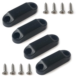 CALPALMY (2 Pairs) Magnetic Baggage Door Catch and Holder Kit - Black RV Storage Door Latch Perfect Alternative for Plastic Spring Clips for Use in Campers and Motor Homes