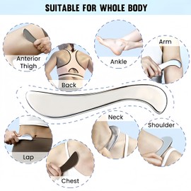 Stainless Steel Guasha Scraping Massage Tool-Muscle Scraper Tool for Soft Tissue, Myofascial Release Tool to Relieve Tension – Massage Scraper for Sore Muscles (2Set)