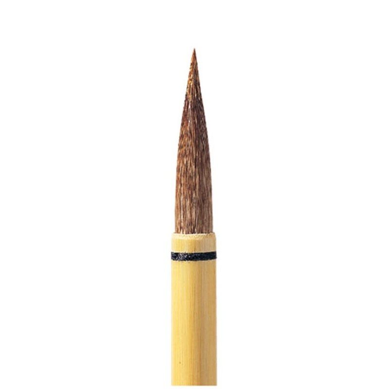 Akashiya PM-100 Calligraphy Brush, Medium Brush, White Tanuki Medium Brush,