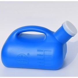 Men's urinal 3000ml simple portable urinal 2color white 2ea