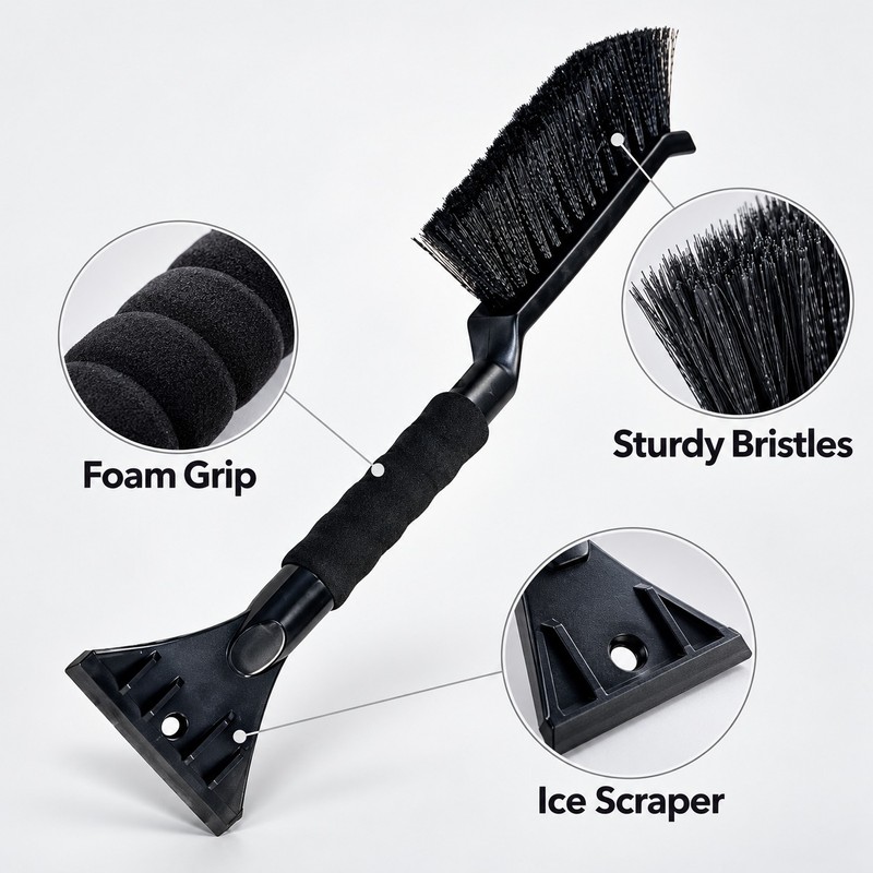 Car Snow Brush and Ice Scraper – 2-in-1 Snow Removal