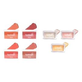 Kit Soulmate: Rubor Coral 4 Tonos + Iluminador 3 Tonos