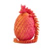 EXQDYNM 3D Printed Mystery Dragon Egg Fidget Toy 15" Crystal