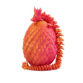 EXQDYNM 3D Printed Mystery Dragon Egg Fidget Toy 15" Crystal Articulated Dragon with Eyes Decorative Collectibles