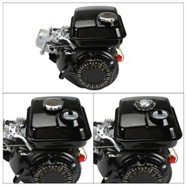 YOXUFA Gas Fuel Tank Cap Replacement for Predator 212 Coleman CT200U CT200U-EX Mini Bike GX340 GX390 GX160 GX200 168F Engine Baja MB200 Trailmaster 163cc 196cc 6.5hp Motorsports Mini Bike Go Kart