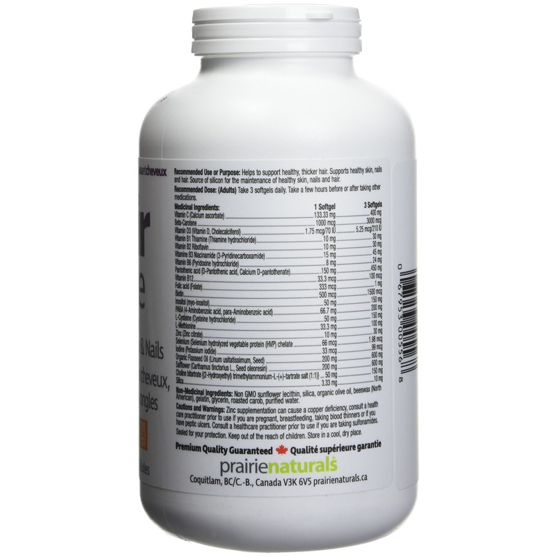 Prairie Naturals Bonus hair force softgel 200 Count