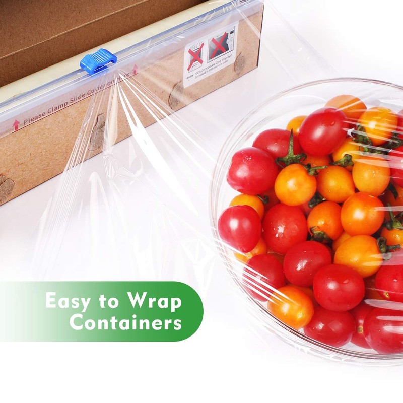 WRAPOK 100% Compostable Kitchen Cling Wrap Biodegradable Corn PLA Food