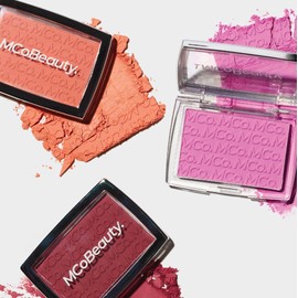 MCoBeauty Glow Up pH Powder Blush - Rosy Pink, Customizable Matte Blush, Vegan, Cruelty Free Cosmetics