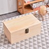 Large Unfinished Wooden Box with Hinged Lid Unfinished Wooden Storage