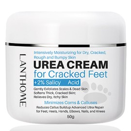 Urea Foot Cream, Foot Cream for Cracked Heels and Dry Skin, Urea Cream Cracked Heel Repair Cream for Feet and Hand, Deep Moisturizing Callus Remover for Hand Foot Body Care (50g)
