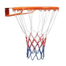 WELANE Basketball Net, 2 PCS Professional Nylon Braided Multicolor Basketball Net (43cm/16.9in)