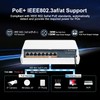 MokerLink 8 Port Outdoor Gigabit PoE Switch, 8 PoE+ Ports
