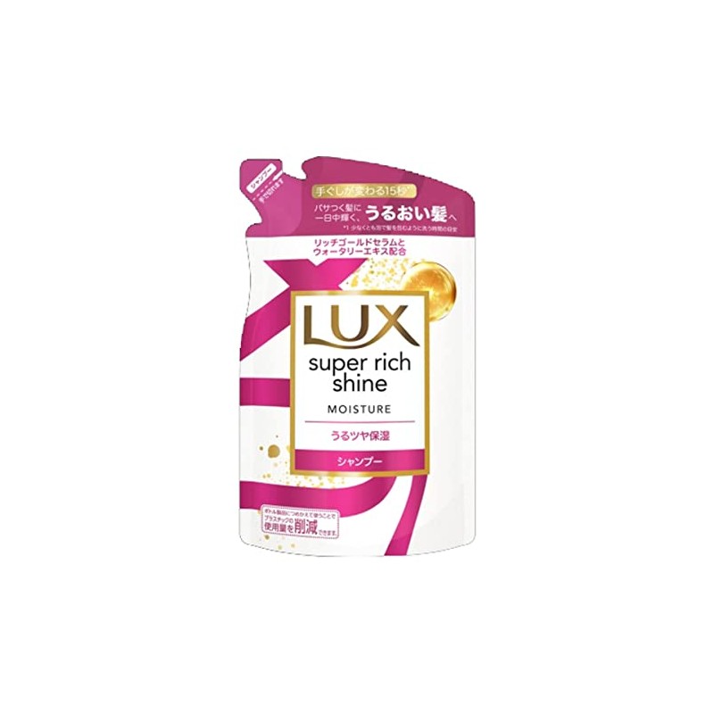 Lux Super Rich Shine Moisture Moisturizing Shampoo, Refill, 10.8 oz