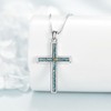 SHEAISRS Mustard Seed Necklace 925 Sterling Silver Cross Pendant for