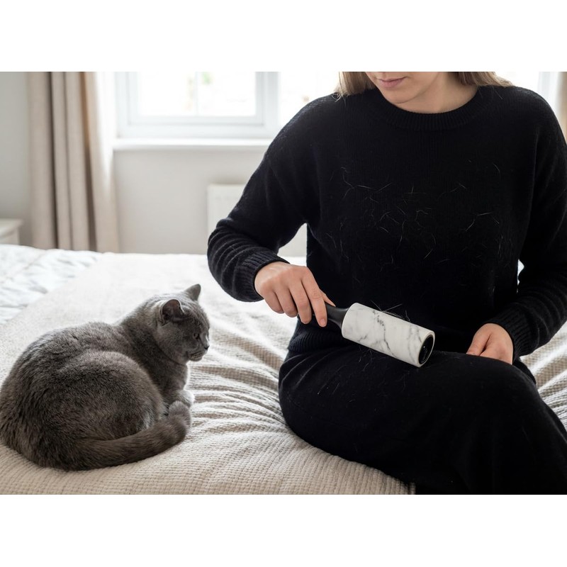 ARVO Lint Roller, 5 Pack 300 Sheets, 1 Handle, Pet