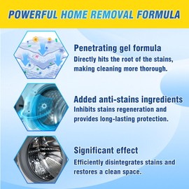 AstraVox Home Remover Gel, Washing Machine Cleaner for Washing Machine Seal, Front Load Washer, Refrigerator Strips, Tile, Home Kitchen Sinks, Toilet, Bathroom (7.44oz)