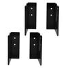 4Pcs Black Acrylic Skateboard Wall Mount Rack Skateboard Wall Hanger