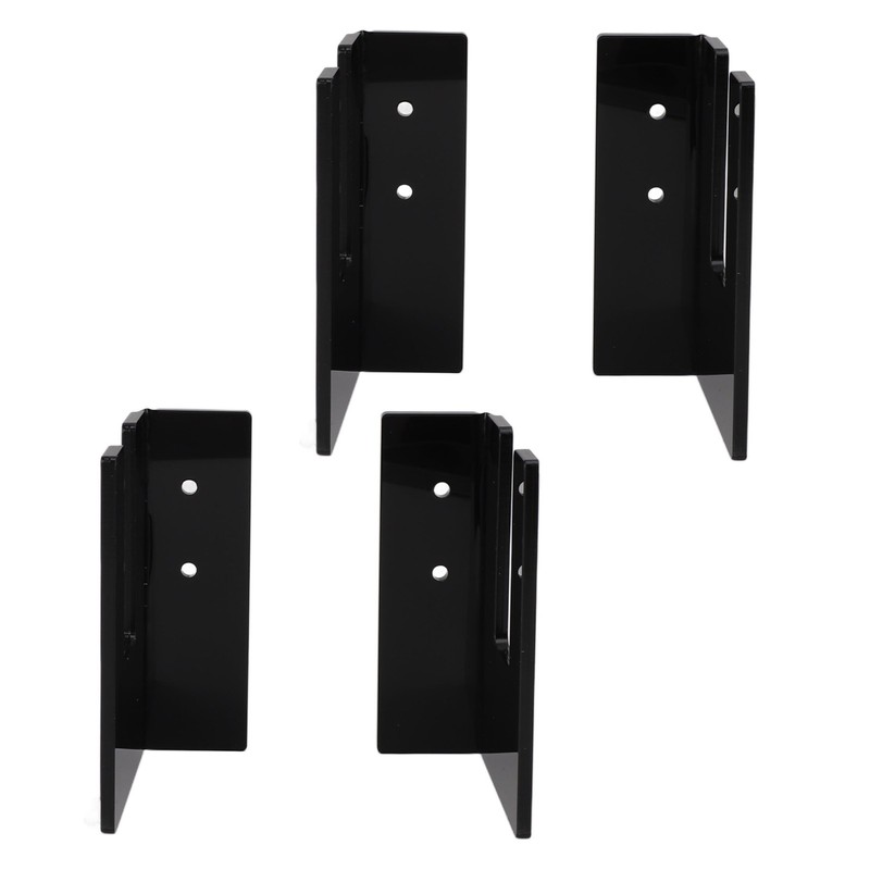 4Pcs Black Acrylic Skateboard Wall Mount Rack Skateboard Wall Hanger