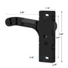 Left Metal RV Screen Door Latch Kit, Left Hand Handle