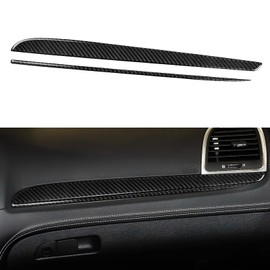 BRMYL Car Copilot Decor Strips Decals for 2011-2023 Chrysler 300 / 300C / 300S / Limited/Touring/Base Accessories Carbon Fiber Stickers