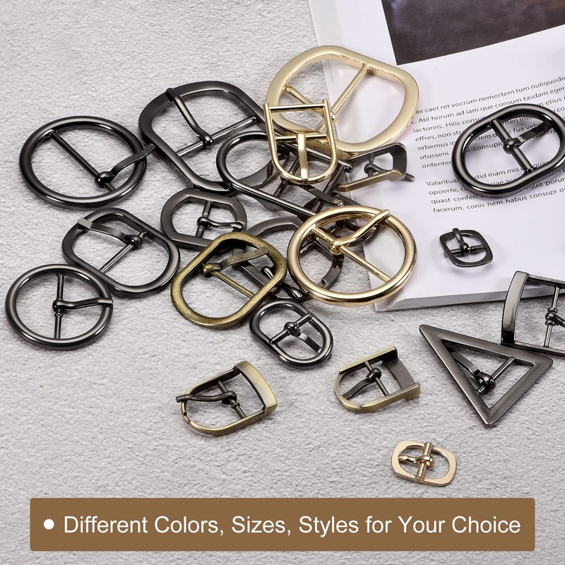 sourcing map Metal Roller Buckle, Single Prong Belt Buckle, Square