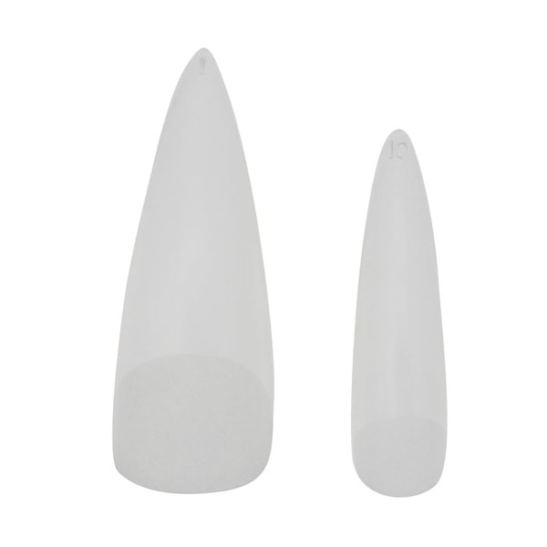 Full Cover Nail Tip -Medium Stiletto Matte (250pcs)