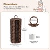 GRANNY SAYS Toilet Paper Storage Basket with Lid, Toilet Paper