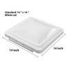 G-PLUS New 1pc White Roof Vent Cover 14" x 14"
