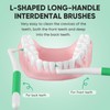 Annauiy 90° L-Shaped Interdental Brushes, Pack of 30, Standard Size,